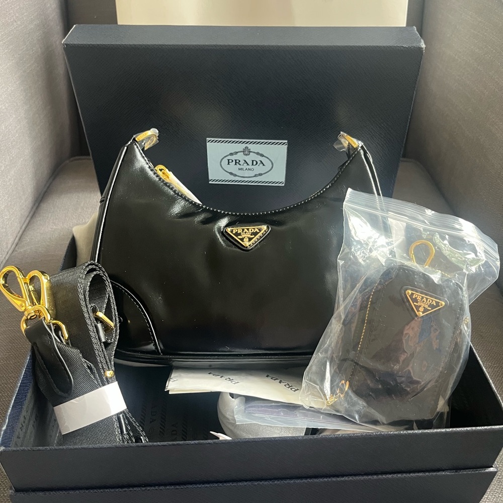 Prada Black Leather Handbag